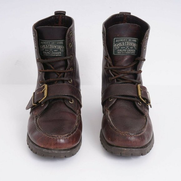 Polo Country Mens Boots Leather Lace 